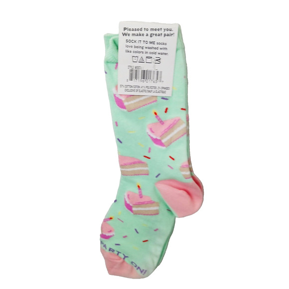 Sock It To Me Crew Women Boy Birthday Cake Party Candle Icing Sprinkle NWT NEW - Picture 2 of 9